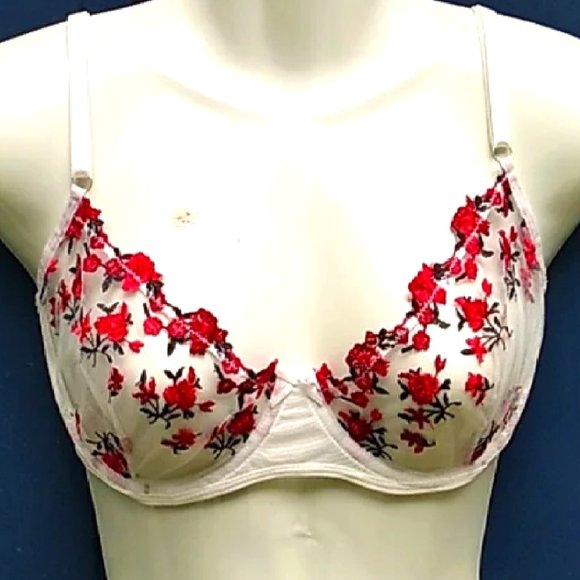 Undranded Other - Sexy See Through White Lace Bra compare to Victoria Secret
